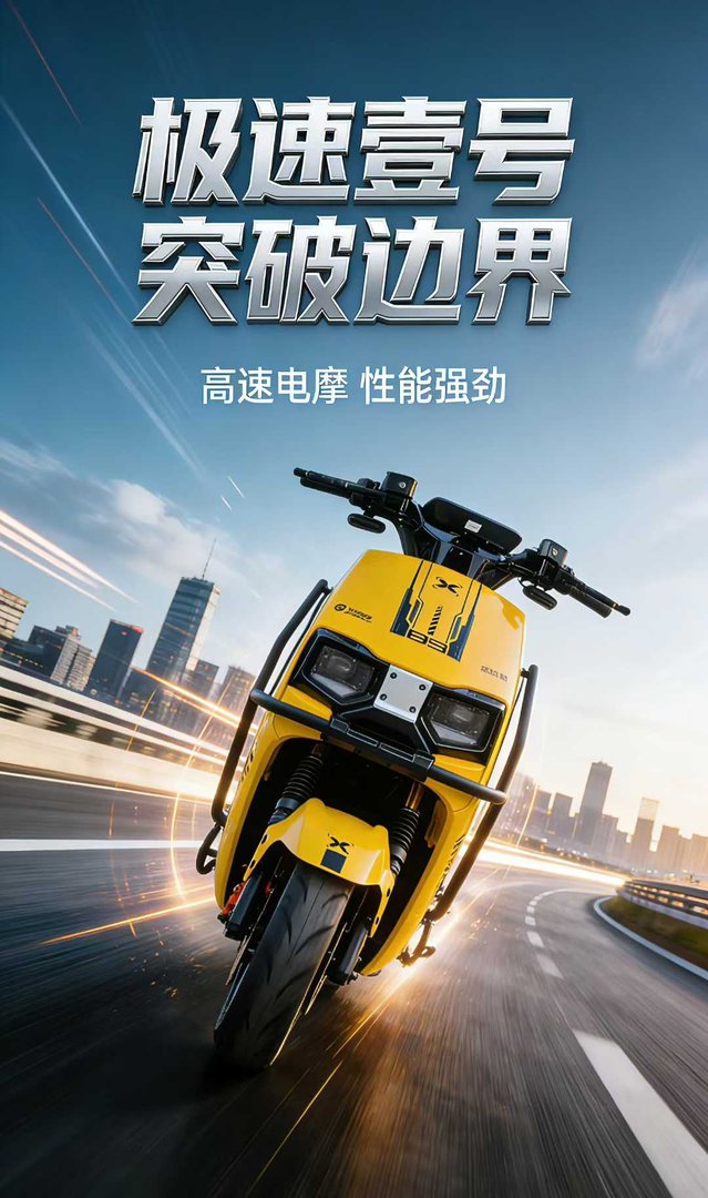 Sky Electric Motorcycle with Multi-functional, Durable, and Overweight Tires